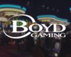 Boyd gaming logo with casino background